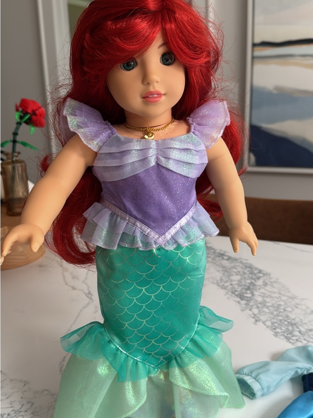 American Girl Ariel Doll w/ 2 outfits